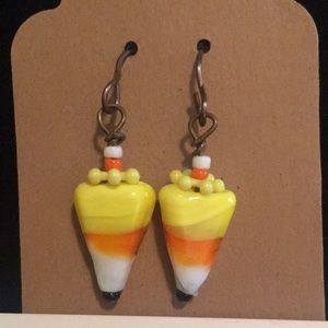 Candy Corn Earrings